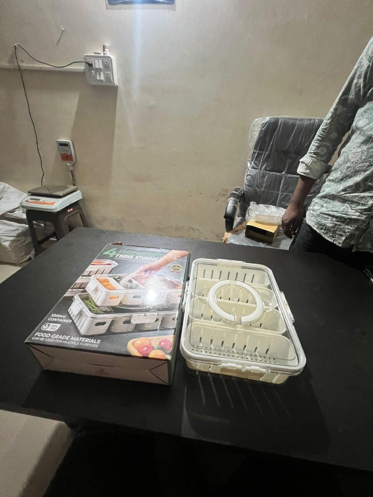 4 Compartment Fridge Storage